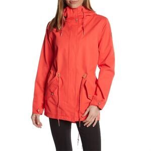 Burton Durable Goods DryRide Sadie Red Orange Waterproof Rain Jacket EUC S M XS